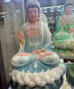 Quan Âm Đá Xanh Gấm Cao Cấp