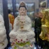 Quan Âm Sen Đỏ Men Sứ Cao Cấp