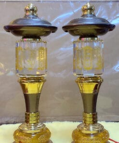 Đèn Pha Lê Lục Giác Đồng